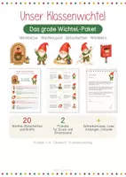 Vorschau - Stundenentwürfe - Klassenwichtel | Wichtelpaket | Klasse 1-4 - Deckblatt