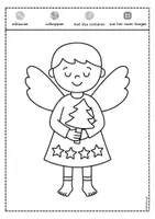 Voorbeeld - Tekenen en knutsel sjablonen - Kerst raamdecoratie engel – knutselidee voor de adventstijd - Pagina 3