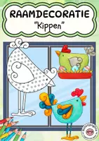 Voorbeeld - Tekenen en knutsel sjablonen - Zomer raamdecoratie vrolijke kippen - Voorblad