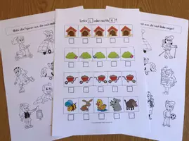 Vorschau - Arbeitsblätter - Kopiervorlagen "links - rechts" - Deckblatt