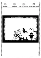 Voorbeeld - Tekenen en knutsel sjablonen - Halloween raamdecoratie griezelige scènes - Pagina 3