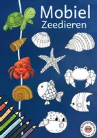 Voorbeeld - Tekenen en knutsel sjablonen - Mobile met zeedieren - zomer raamdecoratie onderwater - Voorblad