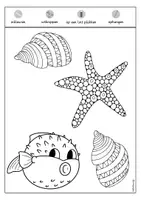 Voorbeeld - Tekenen en knutsel sjablonen - Mobile met zeedieren - zomer raamdecoratie onderwater - Pagina 3