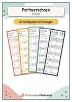 Vorschau - Fördermaterial/Inklusion - Partnerrechnen: Brüche - Deckblatt