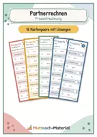 Vorschau - Fördermaterial/Inklusion - Partnerrechnen: Prozentrechnung - Deckblatt