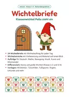 Vorschau - Mal- und Bastelvorlagen - Wichtelbriefe vom Klassenwichtel Kl. 1–4 - Seite 1