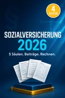 Vorschau - Arbeitsblätter - Sozialversicherung, Beitragssätze 2026 - Wirtschafts- und Sozialkunde Berufsschule, Aufgaben - Deckblatt