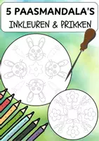 Voorbeeld - Tekenen en knutsel sjablonen - Pasen - Prikken en inkleuren - Voorblad