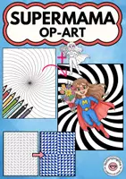 Voorbeeld - Tekenen en knutsel sjablonen - Moederdag kunstproject op-art, kleurplaten met optische illusie - Voorblad
