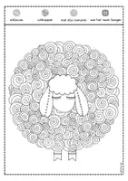 Voorbeeld - Tekenen en knutsel sjablonen - Zomer raamdecoratie schaapjes - Pagina 3