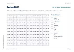 Vorschau - Arbeitsblätter - Rechenmalblätter Winter | Klasse 1–2 | Zahlenraum 20, Zahlenraum 100 und Einmaleins | 6 Bilder - Seite 3