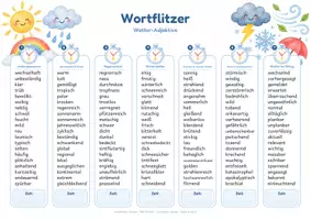 Vorschau - Arbeitsblätter - Wetter Wortflitzer 560 Wörter zum Blitzlesen und Wortschatztraining - Seite 3