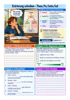Vorschau - Arbeitsblätter - Deutsch Klasse 6–9 – Schreiben und Texte untersuchen: Textsorten, Stilmittel, These und Beleg – 6 Materialien - Seite 3