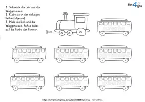 Vorschau - Mal- und Bastelvorlagen - Wochentage-Zug Bastelvorlage #Homeschooling - Seite 2