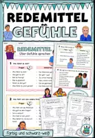 Vorschau - Merkblätter - Redemittel „Über Gefühle sprechen“ – Sprachhilfe für DaZ und Deutsch - Deckblatt