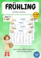 Vorschau - Arbeitsblätter - Frühling und Ostern Wortflitzer 560 Wörter zum Blitzlesen und Wortschatztraining - Deckblatt