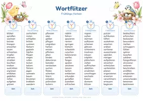 Vorschau - Arbeitsblätter - Frühling und Ostern Wortflitzer 560 Wörter zum Blitzlesen und Wortschatztraining - Seite 2