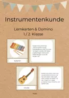 Vorschau - Spiele - Instrumentenkunde | Lernkarten & Domino | 1. / 2. Klasse | Musik & Instrumente - Deckblatt