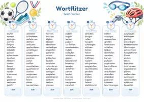 Vorschau - Arbeitsblätter - Sport Wortflitzer 560 Wörter zum Blitzlesen und Wortschatztraining - Seite 2