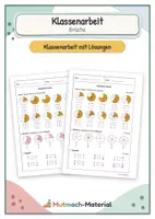 Vorschau - Test - Klassenarbeit Brüche - Deckblatt