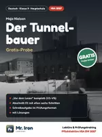 Vorschau - Unterrichtsreihen - Der Tunnelbauer – Gratis-Probe Lektüre & Prüfungstraining HSA 2027 -kostenlos - Deckblatt