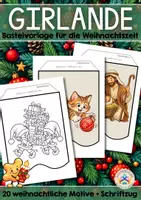 Vorschau - Mal- und Bastelvorlagen - Materialpaket: Bastelvorlagen für saisonale Girlanden - Seite 1