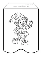 Vorschau - Mal- und Bastelvorlagen - Girlande - Bastelvorlage für Weihnachten - Seite 3