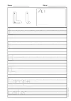 Vorschau - Arbeitsblätter - Arbeitsblätter Buchstabe L Druckschrift, Buchstabeneinführung, DaZ, Deutsch - Seite 2