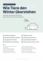 Vorschau - Unterrichtsreihen - Wie Tiere den Winter überstehen – Werkstatt mit Experiment, Klasse 2–4 (Winterschlaf, Winterruhe, Winterstarre) - Seite 1