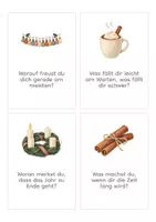 Vorschau - Aufgabenkarten - Gesprächskarten Advent | 32 Impulskarten für den Morgenkreis | Klasse 1-4 | Warten, Licht, Schenken und Ruhe | Advent - Seite 2