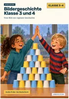 Vorschau - Arbeitsblätter - Bildergeschichte Klasse 3 und 4 kostenlos: Der Becherturm (Probe) - Deckblatt
