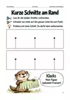 Vorschau - Arbeitsblätter - Schneiden mit Herbstformen – Arbeitsheft Vorschule - Seite 2