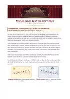 Vorschau - Arbeitsblätter - Musik und Text in der Oper - Das Wort-Ton-Verhältnis - Seite 1