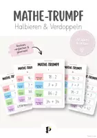 Vorschau - Spiele - Mathe-Trumpf | Halbieren & Verdoppeln bis 100 - Deckblatt