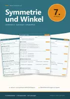 Vorschau - Arbeitsblätter - Symmetrie und Winkel Mathe 7 Gymnasium - Deckblatt
