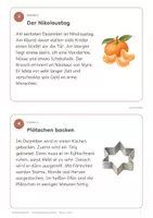 Vorschau - Arbeitsblätter - Leseverstehen Advent | Lesespaziergang mit 10 Sachtexten | Klasse 2-4 | differenziert in zwei Stufen mit Lösungen | Winter - Seite 3