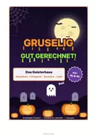 Vorschau - Arbeitsblätter - MATHEMATIK TRIFFT HALLOWEEN - Klassen 8 bis 10 differenziert mit Lösungen - Deckblatt