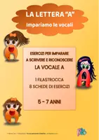 anteprima - Esercizi - ECCOLO QUI: LE VOCALI A E I O U – 5 FILASTROCCHE E 40 SCHEDE DI ESERCIZI - Pagina 1