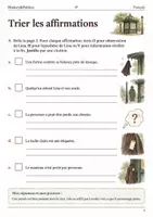 Aperçu - Feuilles d'exercices - Observation et hypothèse – Le parc au crépuscule livret de français 6e - Page 3