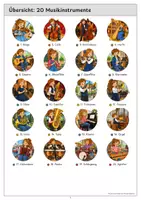 Vorschau - Arbeitsblätter - Musikinstrumente Wissenskartei mit Arbeitsblättern Instrumentenfamilien Memory und Lösungen - Seite 2