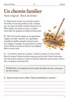 Aperçu - Feuilles d'exercices - Interprétation et preuves – L’odeur des feuilles humides livret de français 6e - Page 1