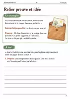 Aperçu - Feuilles d'exercices - Interprétation et preuves – L’odeur des feuilles humides livret de français 6e - Page 2