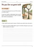 Aperçu - Feuilles d'exercices - Émotions des personnages – L’élève qui a perdu son carnet livret de français 6e - Page 2