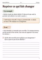 Aperçu - Feuilles d'exercices - Changement d’humeur – Le message retrouvé livret de français 6e - Page 2