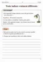 Aperçu - Feuilles d'exercices - Hypothèse et trois indices – Le choix du chemin livret de français 6e - Page 2
