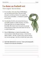 Aperçu - Feuilles d'exercices - Retour en arrière – Une rencontre inattendue livret de français 6e - Page 1
