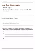 Aperçu - Feuilles d'exercices - Retour en arrière – Une rencontre inattendue livret de français 6e - Page 3
