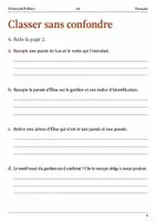Aperçu - Feuilles d'exercices - Paroles et pensées – Le témoin silencieux livret de français 6e - Page 3