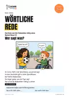 Vorschau - Arbeitsblätter - Wörtliche Rede Klasse 3/4 – Redezeichen setzen mit Comics, Legespiel und Check - Seite 1