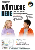 Vorschau - Arbeitsblätter - Wörtliche Rede Klasse 3/4 – Redezeichen setzen mit Comics, Legespiel und Check - Deckblatt